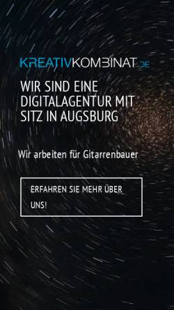Vorschau der mobilen Webseite kreativkombinat.de, Kreativkombinat