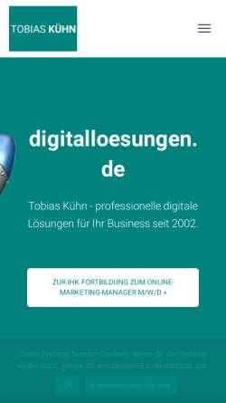 Vorschau der mobilen Webseite www.tzcreation.de, Tobias Zulles Werbeagentur TZCreation