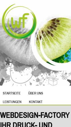 Vorschau der mobilen Webseite www.webdesign-factory.de, Webdesign - Factory Oberstimm
