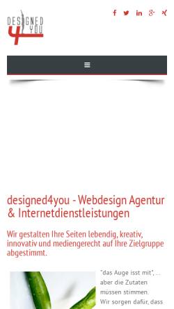 Vorschau der mobilen Webseite www.designed4you.de, Chris Thomsen
