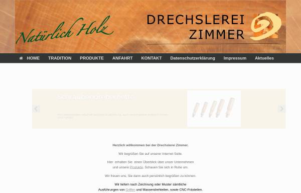 Vorschau von www.drechslerei-zimmer.de, Drechslerei Zimmer, Inh. Cornelia Rißmann