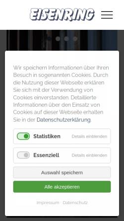 Vorschau der mobilen Webseite www.eisenring.ch, Gebr. Eisenring AG
