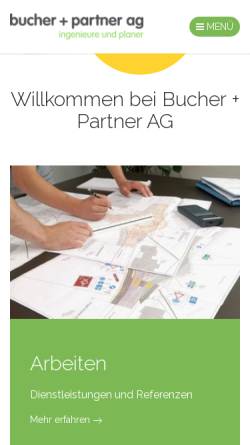 Vorschau der mobilen Webseite www.bucher-partnerag.ch, Bucher + Partner AG