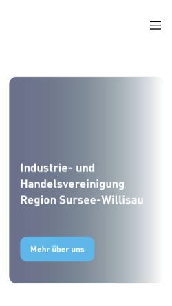 Vorschau der mobilen Webseite www.ihv-sursee.ch, Industrie- und Handelsvereinigung, IHV