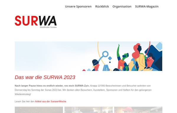 Vorschau von www.surwa.ch, Surwa Ausstellungsorganisation