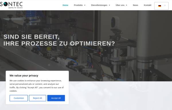 SONTEC AG, Automation und Prüftechnik