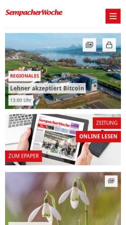 Vorschau der mobilen Webseite www.sempacherwoche.ch, Sempacher Woche