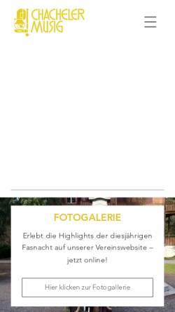 Vorschau der mobilen Webseite www.chacheler.ch, Chacheler Musig