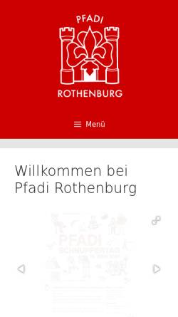 Vorschau der mobilen Webseite pfadi-rothenburg.ch, Pfadi Winkelried
