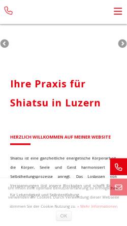 Vorschau der mobilen Webseite www.shiatsu-senn.ch, Senn Martin