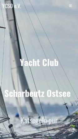 Vorschau der mobilen Webseite www.ycso.de, Yacht Club Scharbeutz Ostsee e.V.