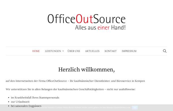 Vorschau von www.officeoutsource.de, OfficeOutSource Simone Aretz