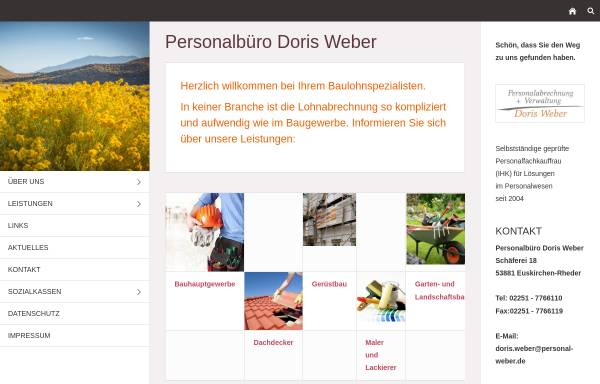 Personalabrechnung und Verwaltung Doris Weber