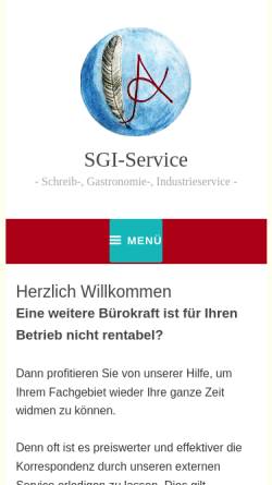 Vorschau der mobilen Webseite www.sgi-service.de, Wimmer SGI-Service, Inh. Daniela Wimmer