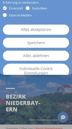 Vorschau der mobilen Webseite www.blsv.de, Bezirk Niederbayern im Bayerischen Landes-Sportverband
