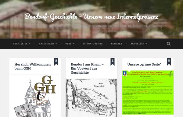 Vorschau von www.bendorf-geschichte.de, Zur Geschichte von Bendorf und Umgebung