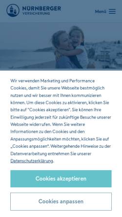 Vorschau der mobilen Webseite www.team-nuernberger.de, Team Nürnberger