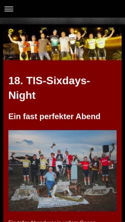 Vorschau der mobilen Webseite www.sixdaysnight.de, Sixdays-Night in Oberhausen