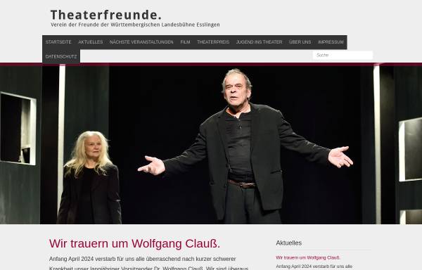 Vorschau von www.theaterfreunde-wlb.de, Verein der Freunde der WLB e.V.