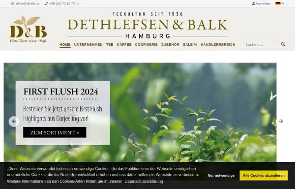 Vorschau von www.dethlefsen-balk.de, Dethlefsen & Balk GmbH