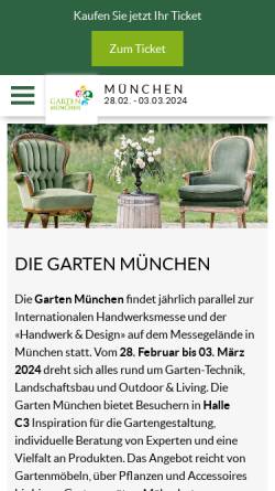Vorschau der mobilen Webseite www.garten-muenchen.de, Garten München