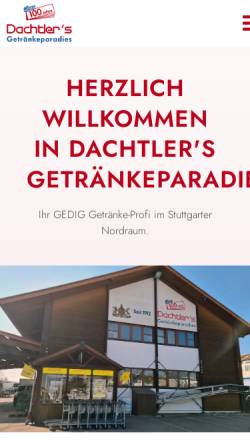Vorschau der mobilen Webseite www.getraenke-dachtler.de, Getränke Dachtler