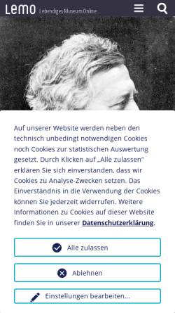 Vorschau der mobilen Webseite www.dhm.de, Wilhelm Liebknecht, 1826-1900