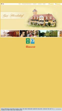 Vorschau der mobilen Webseite www.herrlehof.de, Gut Herrlehof, Familie Lichti