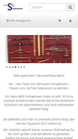 Vorschau der mobilen Webseite www.rombach-kutschen.de, Rhombach Kutschen