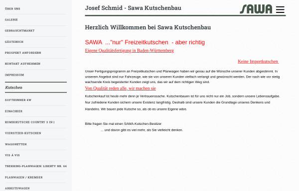 Vorschau von www.sawa.de, Sawa Kutschen