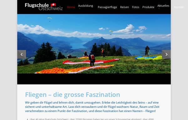 Vorschau von www.fso.ch, Flugschule Ostschweiz