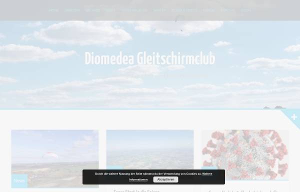 Vorschau von www.diomedea.de, Diomedea Gleitschirmclub - Duisburg