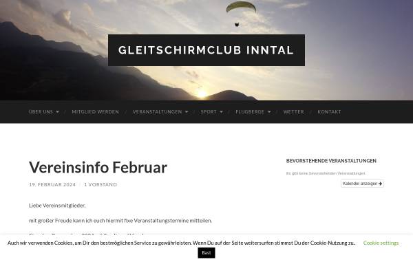 Vorschau von www.gleitschirmclub-inntal.de, Gleitschirmclub Inntal e.V.