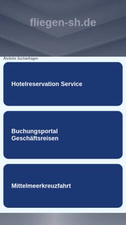 Vorschau der mobilen Webseite www.fliegen-sh.de, Schleswig-Holsteiner Gleitschirm und Drachenflieger