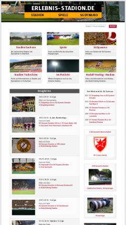 Vorschau der mobilen Webseite www.erlebnis-stadion.de, Erlebnis-Stadion