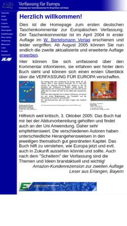 Vorschau der mobilen Webseite www.verfassung-europa.de, Verfassung für Europa