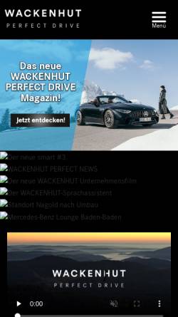 Vorschau der mobilen Webseite wackenhut.de, Wackenhut GmbH & Co. KG