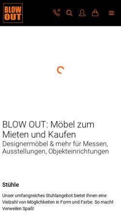 Vorschau der mobilen Webseite www.blowout.de, Blow Out GmbH