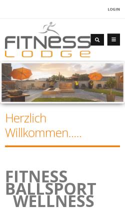 Vorschau der mobilen Webseite www.fitness-lodge.ch, Fitness Lodge