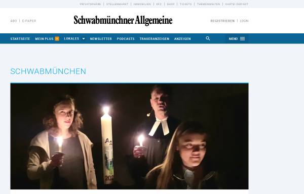Vorschau von www.schwabmuenchner-allgemeine.de, Schwabmünchner Allgemeine