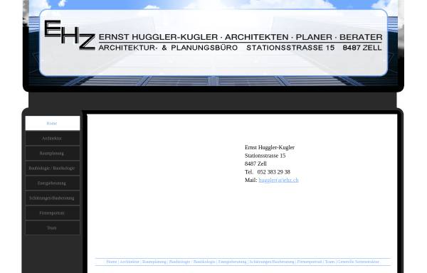 Vorschau von www.ehz.ch, Architektur- & Planungsbüro Ernst Huggler-Kugler