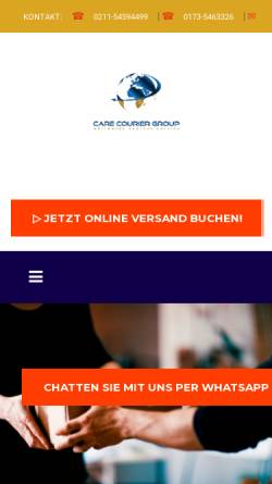 Vorschau der mobilen Webseite carecourier.de, Care Courier