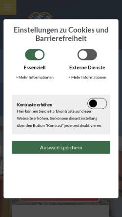 Vorschau der mobilen Webseite www.thierhaupten.de, Markt Thierhaupten
