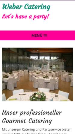 Vorschau der mobilen Webseite www.gourmet-service.ch, Gourmet-Partyservice
