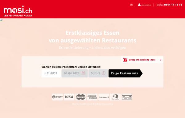 Vorschau von www.mosis.ch, Mosis Gourmet Express