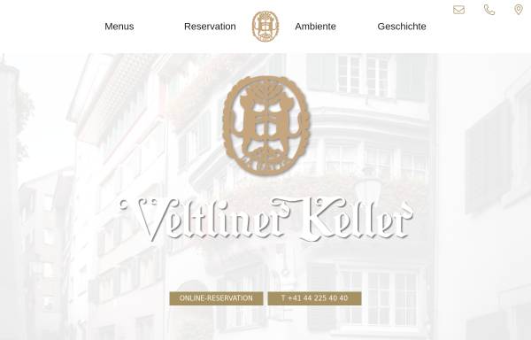 Vorschau von www.veltlinerkeller.ch, Restaurant Veltlinerkeller