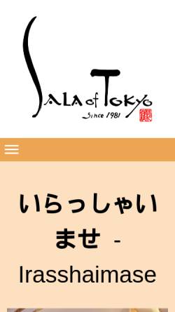 Vorschau der mobilen Webseite www.sala-of-tokyo.ch, Sala of Tokyo