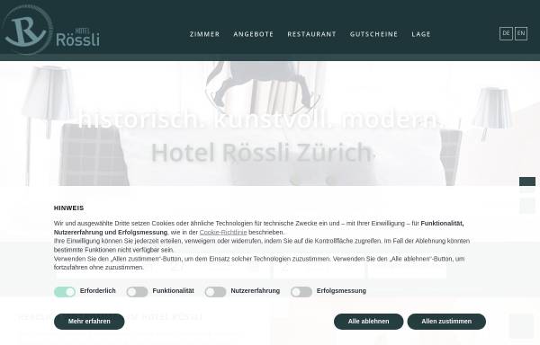Vorschau von www.hotelroessli.ch, Bar Hotel Rössli