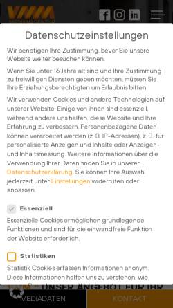Vorschau der mobilen Webseite www.vmm-wirtschaftsverlag.de, VMM Wirtschaftsverlag