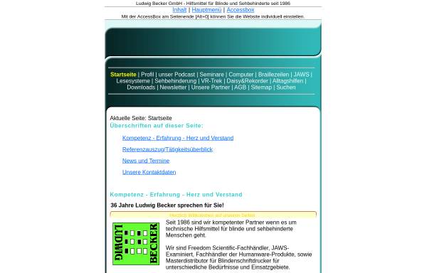 Vorschau von www.l-becker.de, Ludwig Becker - Elektronische Informationssysteme GmbH